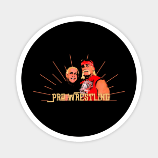 pro wrestling art ric flair vs hulk hogan 1991 Magnet